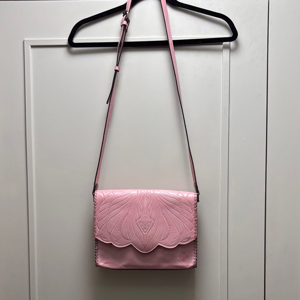 Patricia Nash Pink Leather Crossbody Bag